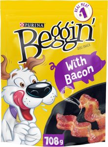 Begging Strips Dog Treats with Bacon