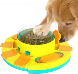 Interactive Rotating Dog Puzzle Toy Slow Feeder