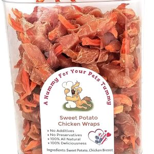 Sweet Potato Wrapped with Chicken for Dogs