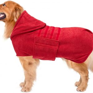 Geyecete Dog Drying Coats with Hood