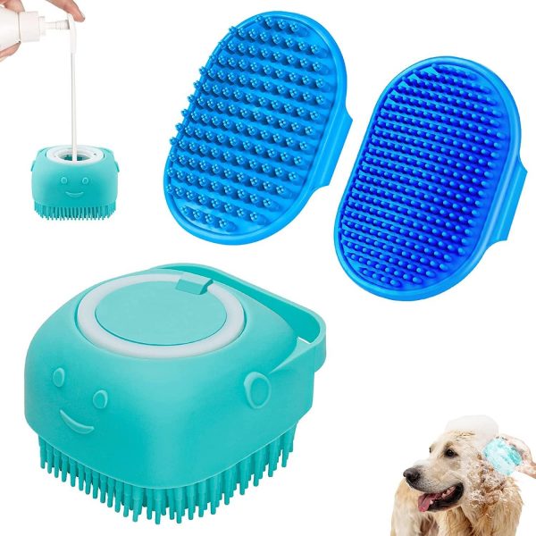 Three Piece Dog Bath Brush