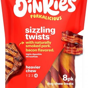 Hartz Oinkies Bacon Flavored Wrap Dog Treat Chews