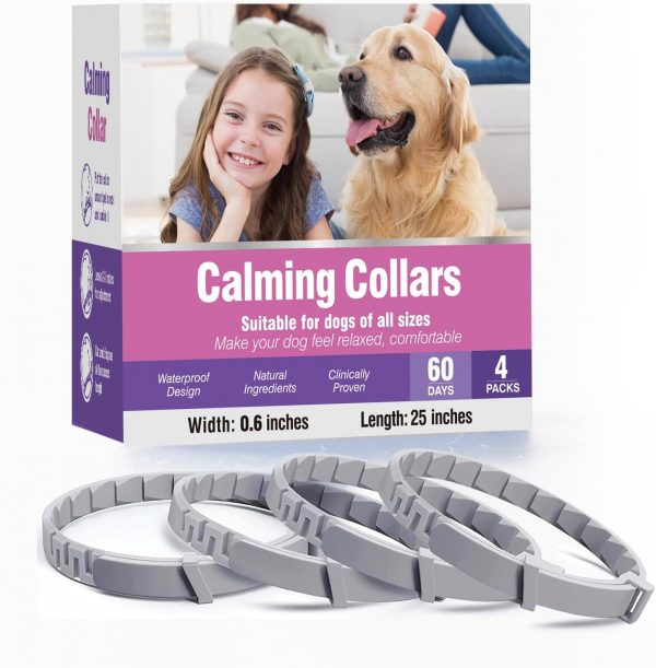 Calming Collar for Dogs 4 Packs Dog Pheromone Calm Collars