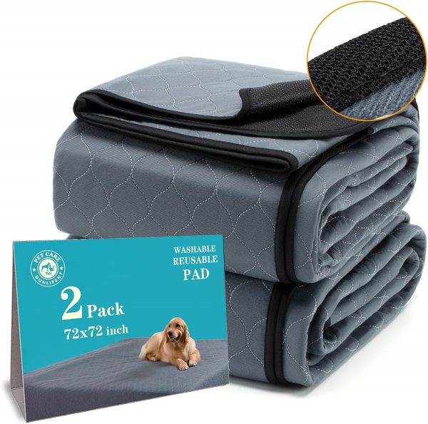 Washable Pee Pads for Dogs 72x72, 2 Pack, Extra Large